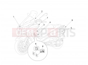 Plates - Emblems - Piaggio X10 125 4V I.E. 2015