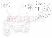 Remote control switches - Battery - Horn - Piaggio X10 125 4V I.E. 2015