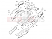 Side cover - Spoiler - Piaggio X10 125 4V I.E. 2015