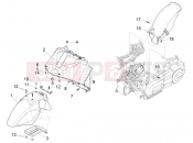 Wheel huosing - Mudguard - Piaggio X10 125 4V I.E. 2015