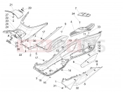 PIAGGIO X10 500 4V I.E. Central cover - Footrests