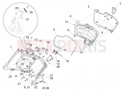 PIAGGIO X10 500 4V I.E. Front glove-box - Knee-guard panel
