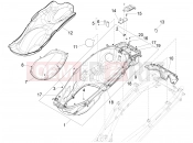 PIAGGIO X10 500 4V I.E. Helmet huosing - Undersaddle