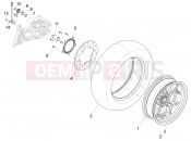 PIAGGIO X10 500 4V I.E. Rear wheel