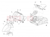 PIAGGIO X10 500 4V I.E. Wheel huosing - Mudguard