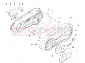 Crankcase cover - Crankcase cooling - Piaggio X10 500 4V I.E. 2014