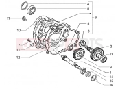 PIAGGIO X8 125 REAR WHEEL SHAFT