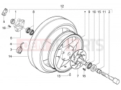 PIAGGIO X8 200 FRONT WHEEL