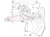 PIAGGIO X8 200 REAR SHIELD