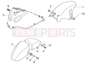 PIAGGIO X8 200 WHEEL COMPARTMENT-MUDGUARD