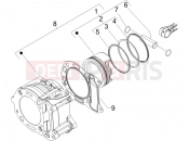 PIAGGIO X8 200 Cylinder-piston-wrist pin unit