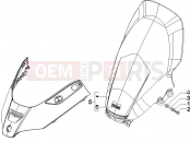 PIAGGIO X8 200 Windshield - Glass