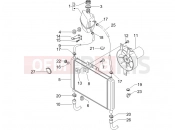 Cooling system - Piaggio X8 250 ie 2005