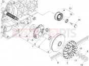 Driving pulley - Piaggio X8 250 ie 2005