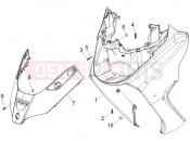 Front shield - Piaggio X8 250 ie 2005