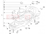 Helmet huosing - Undersaddle - Piaggio X8 250 ie 2005