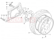 Rear wheel - Piaggio X8 250 ie 2005