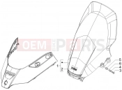Windshield - Glass - Piaggio X8 250 ie 2005