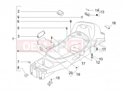 PIAGGIO X8 400 ie Helmet huosing - Undersaddle