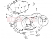 PIAGGIO X8 400 ie Meter combination - Cruscotto