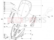 PIAGGIO X9 125 Evolution szélvédő plexi