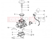 PIAGGIO X9 125 Evolution Carburetor's components