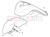PIAGGIO X9 500 Evolution (USA) Wheel Compartment- Mudguard