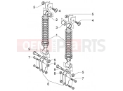 PIAGGIO X9 500 Evolution ABS Dampers