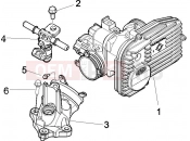 PIAGGIO X9 500 Evolution (USA) Throttle body - Injector - Induction joint