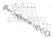 Driven pulley shaft - Piaggio Zip & Zip