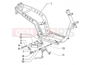 Frame - Central stand - Piaggio Zip & Zip