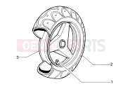 Rear wheel - Piaggio Zip & Zip