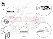 PIAGGIO Zip 50 4T Plates - Emblems