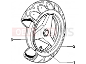 PIAGGIO Zip 50 MY95 Rear wheel