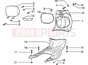 PIAGGIO Front glove compartment-rubber mat