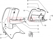 PIAGGIO Zip 50 disc brake Front glove compartment