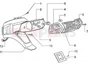PIAGGIO Zip 50 disc brake Rear tail lamp