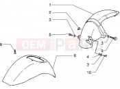 PIAGGIO Zip 50 RST Front and rear mudguard