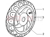 PIAGGIO Zip 50 RST Front wheel