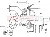 PIAGGIO Zip SP 50 Disc brake caliper