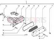 PIAGGIO Zip SP 50 H2O Air cleaner