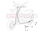 PIAGGIO Odometer transmissions-rear brake