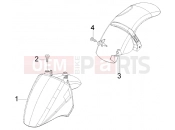PIAGGIO Front and rear mudguard