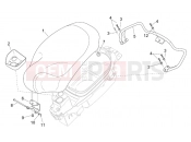 APRILIA Mojito Custom 50 2T (motor.Aprilia) Saddle - Handle