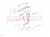 DUCATI 2008 Monster 695 REAR SHOCK ABSORBER » SWING ARM