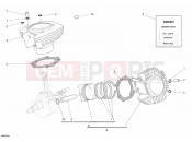 DUCATI 2008 Monster 695 CYLINDER - PISTON » ENGINE CASE