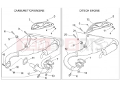 APRILIA SR 50 Di-Tech & Carb. Exhaust pipe