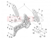 APRILIA SR MAX 125 Rear suspension - Shock absorber/s