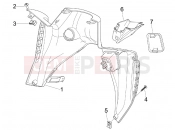 Front glove-box - Knee-guard panel - Aprilia SR MAX 125 2016