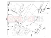 Windshield - Glass - Aprilia SR MAX 125 2016